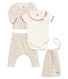 Ensemble 4 pièces bébé fille imprimé