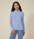 L'ICONIQUE, dames-T-shirt met rolkraag in ribstof