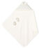 Coffret carré de bain et chaussons bébé en BE et côte blanc MARSHMALLOW/gris SCULPTURE/ MULTICO CN