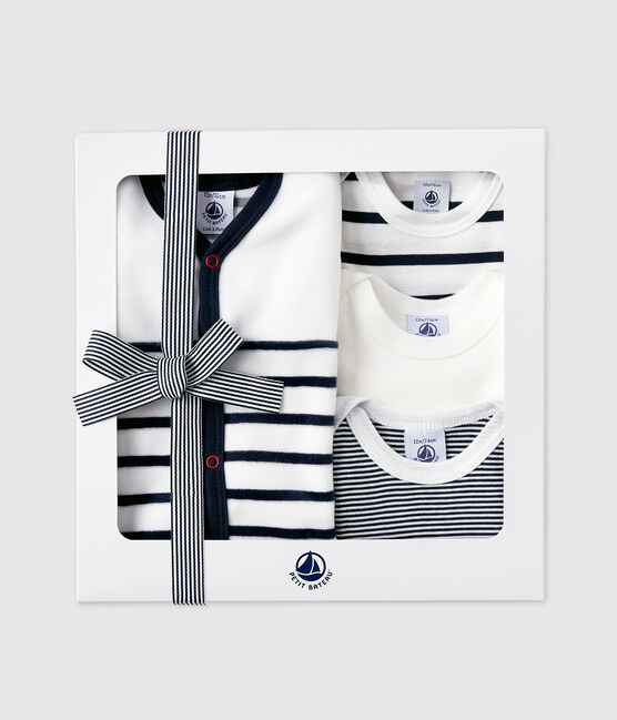Coffret cadeau à rayures bébé variante 1