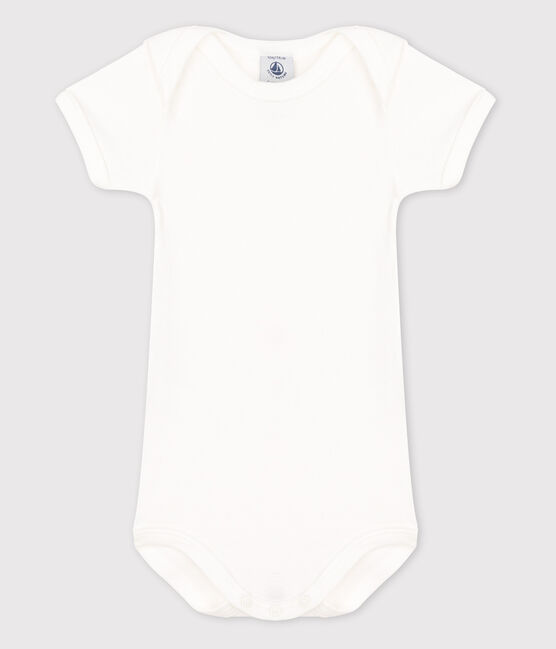 Body manches courtes bébé fille blanc MARSHMALLOW