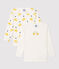 Set van 2 katoenen jongens t-shirts met lange mouwen en ridderprint variante 1