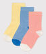 Lot de 3 paires de chaussettes enfant fille