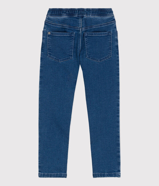 Broek in denim voor jongens, regular fit blauw DENIM BLEU DELAVE