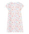 Meisjesnachthemd met print wit ECUME/roze CUPCAKE/ MULTICO