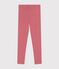 Legging van jersey en elastaan voor meisjes roze ROSEWOOD