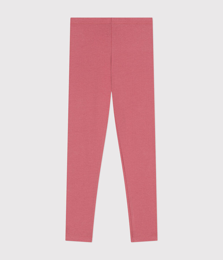 Legging van jersey en elastaan voor meisjes roze ROSEWOOD