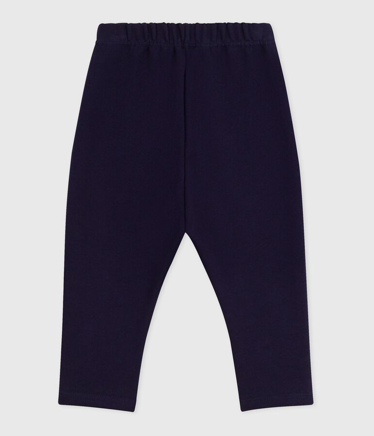 Pantalon b&eacute;b&eacute; en coton uni bleu