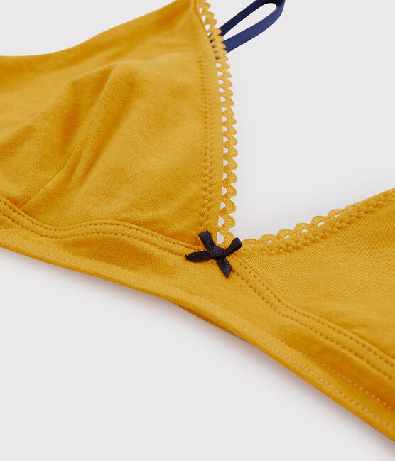 Soutien-gorge triangle femme jaune BOUDOR