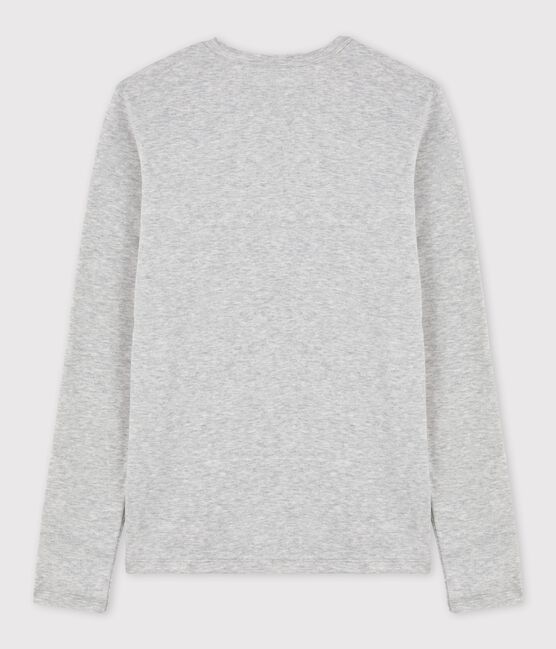 Iconisch T-shirt met cocottesteek in katoen voor dames grijs BELUGA CHINE