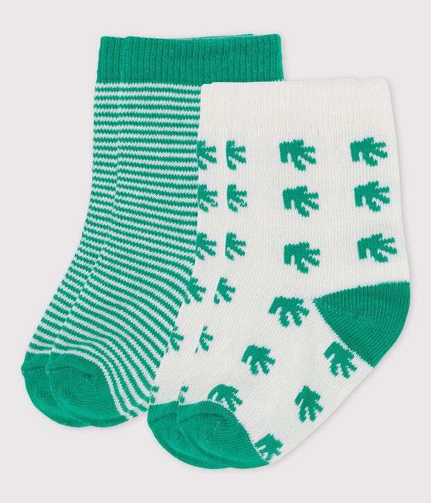 Lot de 2 paires chaussettes b&eacute;b&eacute; multicouleur