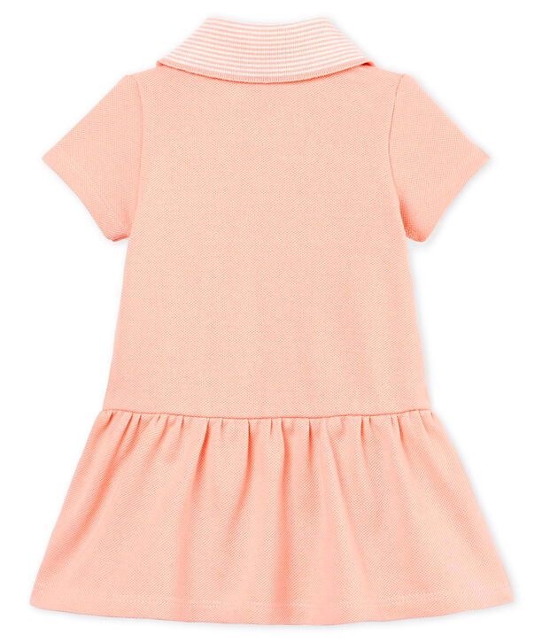 Robe body manches courtes b&eacute;b&eacute; fille rose