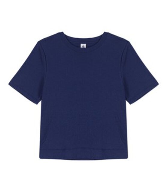 LE BOXY, T-shirt voor dames in katoen  blauw CHALOUPE