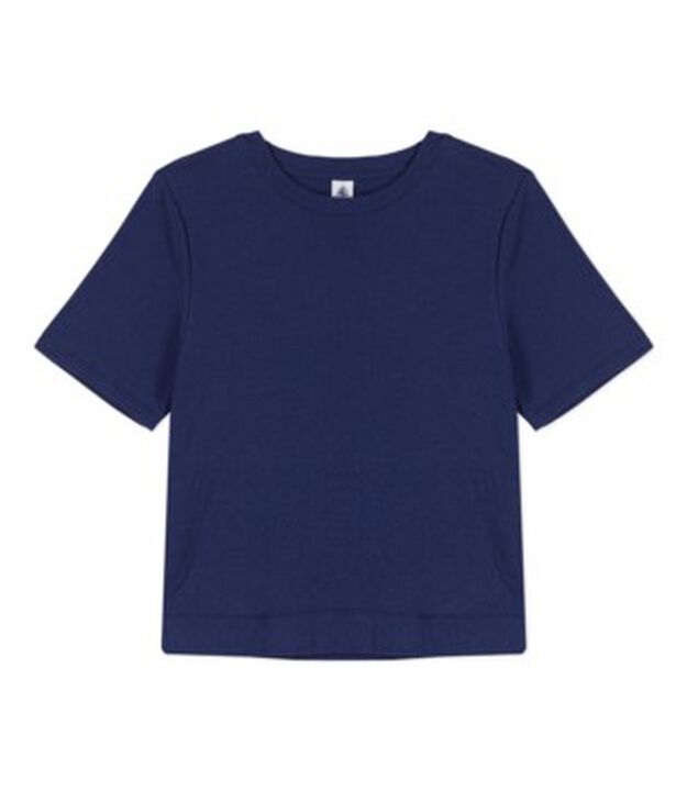 LE BOXY, T-shirt voor dames in katoen blauw