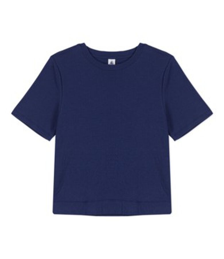 LE BOXY, T-shirt voor dames in katoen blauw