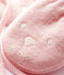 Babywanten gevoerd met microfleece roze MINOIS