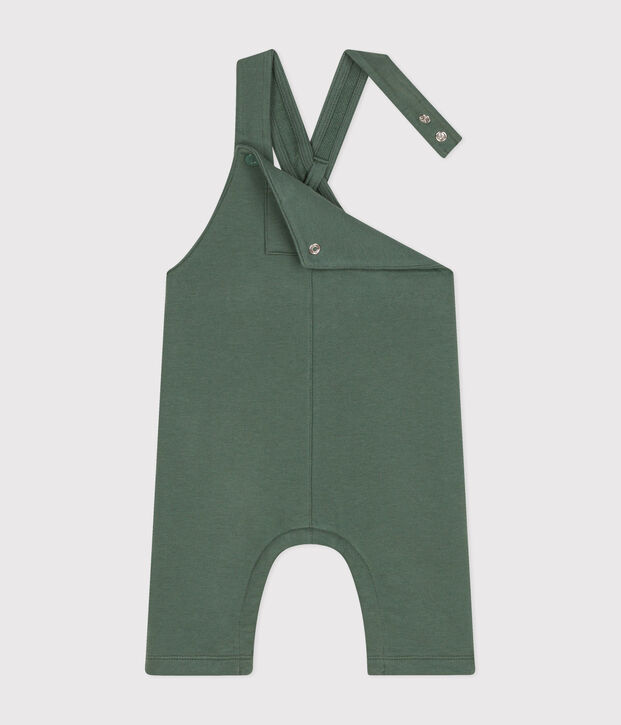 Lange salopette van fleece voor baby's groen