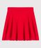 Meisjesrok in biokatoen rood PEPS