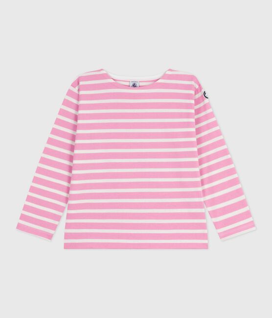 Katoenen marinetruitje voor kinderen roze BOUDOIR/ MILK
