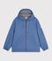Korte damesregenjas blauw