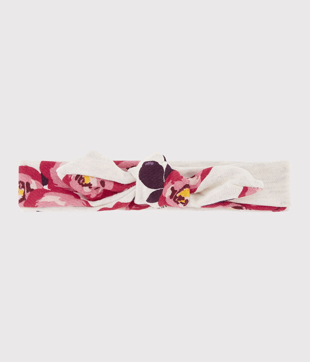 Bandeau imprim&eacute; enfant fille beige/multicouleur