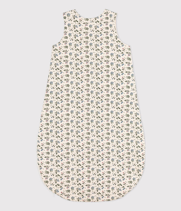 KATOENEN BABYTRAPPELZAKJE MET BLOEMETJE TOG 3 ecru/multicouleur