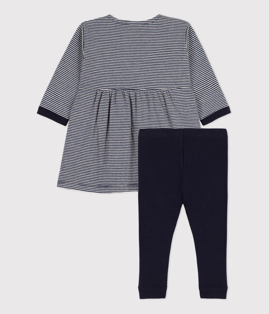 Ensemble cadeau bébé : robe et legging variante 1