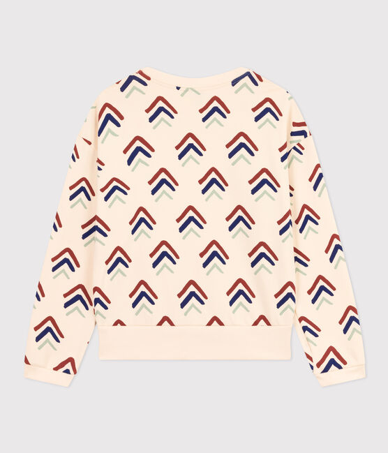 Sweatshirt van fleece voor dames wit AVALANCHE/ MULTICO