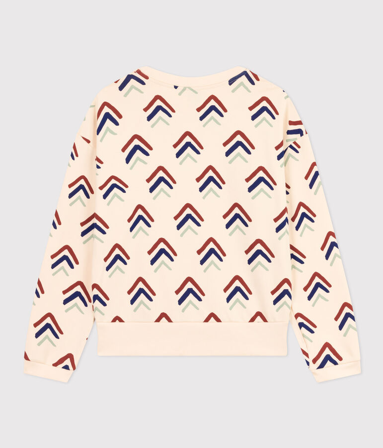 Sweatshirt van fleece voor dames wit AVALANCHE/ MULTICO