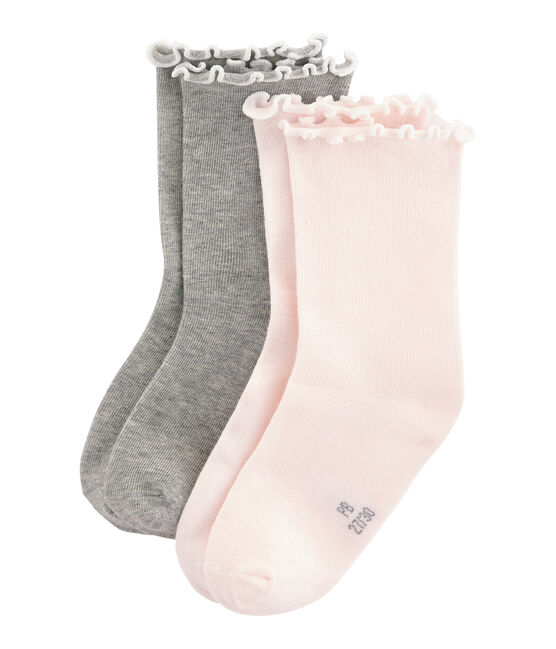 Lot de 2 paires de chaussettes enfant fille variante 2