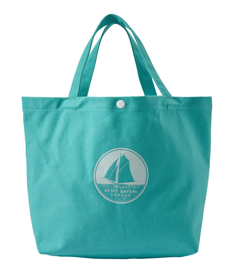 Tote bag fille en toile vert VERDE