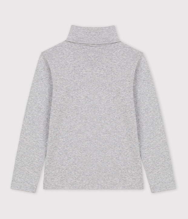 Sous-pull en coton enfant fille / gar&ccedil;on gris