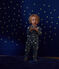 Pyjama en molleton gratté imprimé espace bébé bleu BEACH/ MULTICO
