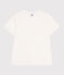 Le Droit, effen katoenen T-shirt voor dames wit MARSHMALLOW