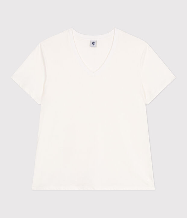 Tee-shirt Femme Le Droit en coton uni blanc