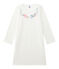 Chemise de nuit fille en bouclette velours wit LAIT/geel OR