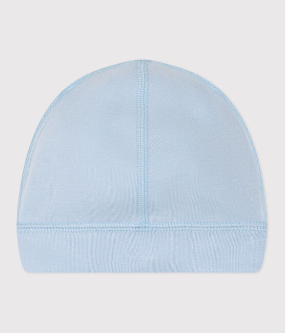 Effen katoenen babymutsje blauw TOUDOU