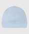 Effen katoenen babymutsje blauw TOUDOU