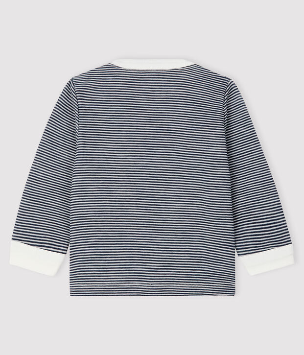 Tee-shirt b&eacute;b&eacute; gar&ccedil;on bleu/blanc