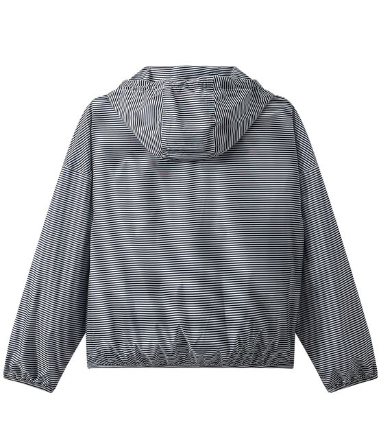 Coupe-vent court mixte bleu SMOKING/blanc MARSHMALLOW