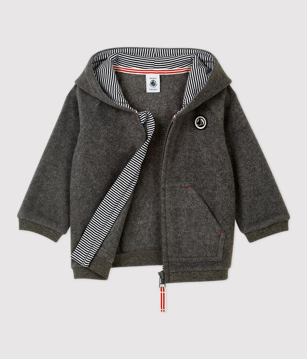 Fleece sweatshirt baby grijs