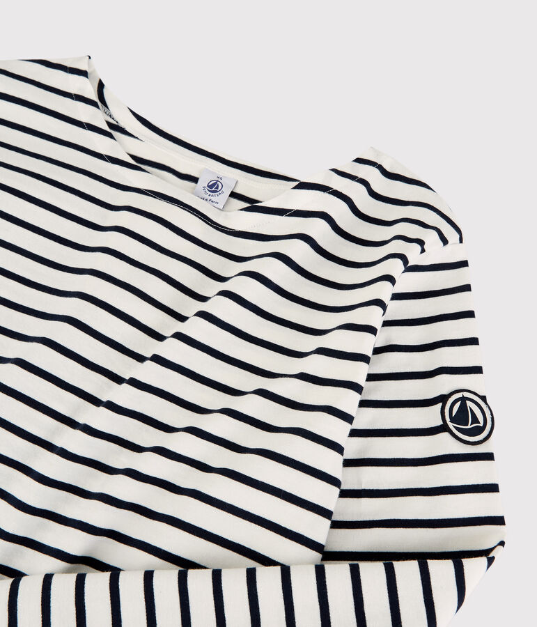 Marini&egrave;re l&eacute;g&egrave;re en coton Femme blanc MARSHMALLOW/bleu SMOKING