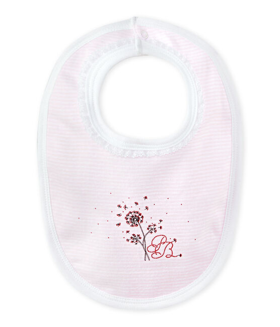 Bavoir Bebe Fille Double Vienne Ecume Petit Bateau