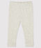 Legging bébé fille en côte 1x1 unie beige MONTELIMAR CHINE