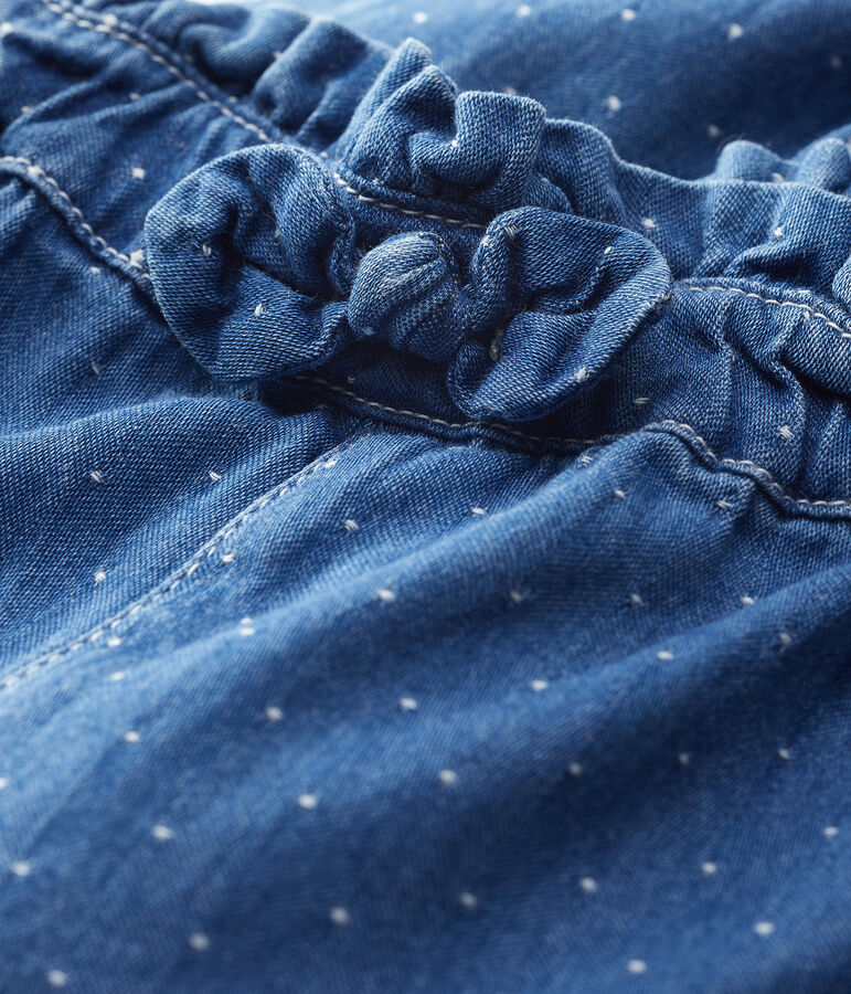 Licht denim broekje voor babymeisjes blauw