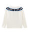 Trui voor meisjes wit MARSHMALLOW/wit MULTICO
