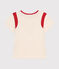 Tee-shirt en jersey enfant fille écru AVALANCHE