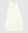 Gigoteuse bébé en velours de coton biologique blanc MARSHMALLOW