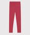 Legging en jersey élasthanne enfant fille rose PAPI