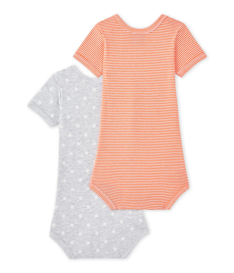 Set van 2 body's met korte mouwen voor babyjongens wit LOT